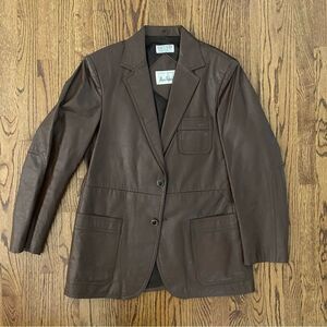 Vintage Marc Richards mens leather jacket blazer